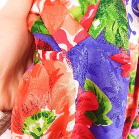 VTG Victoria's Secret Gold Label Floral PJ Shirt - Picture 8 of 10